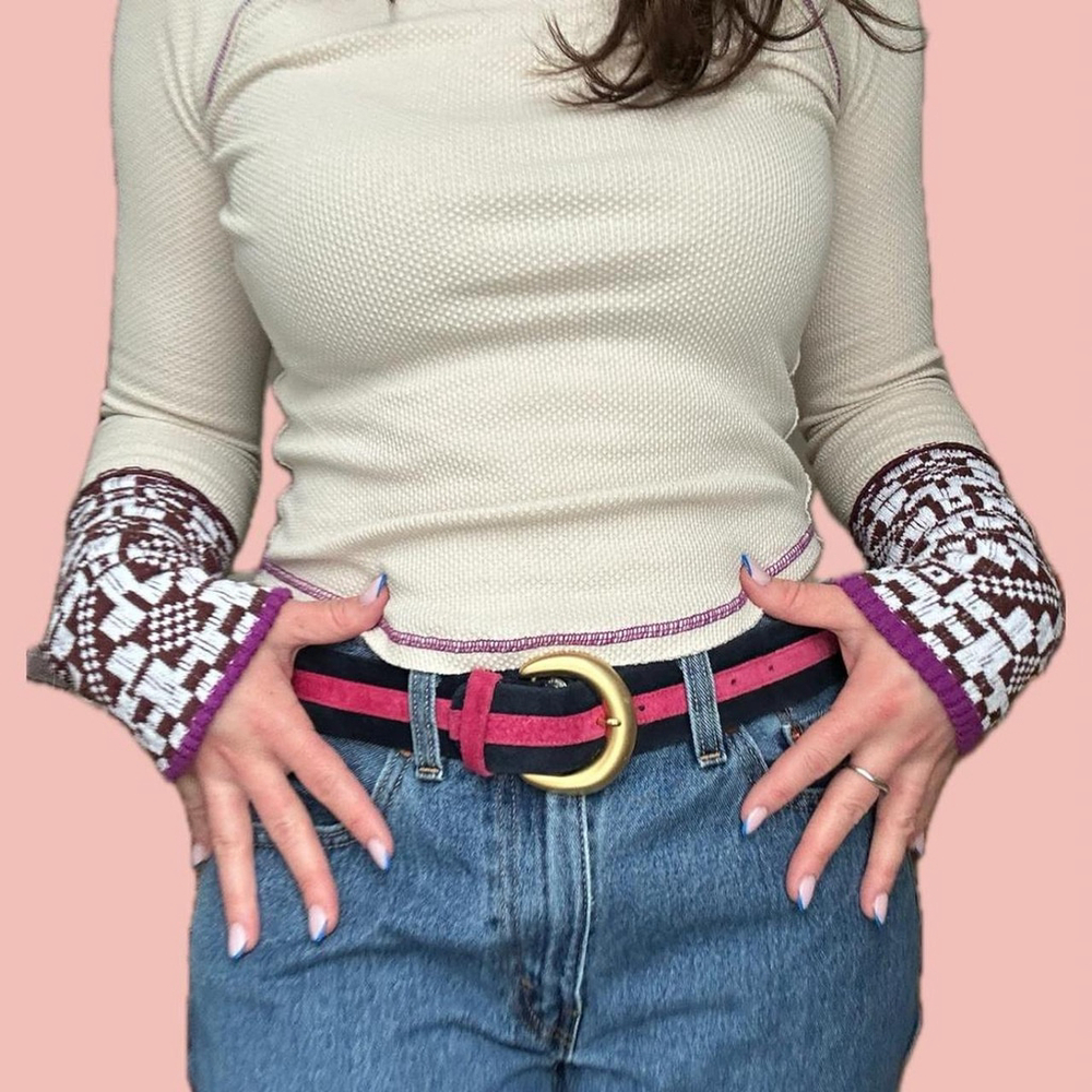 Vintage Jaeger Leather Belt - Made in England, 34”